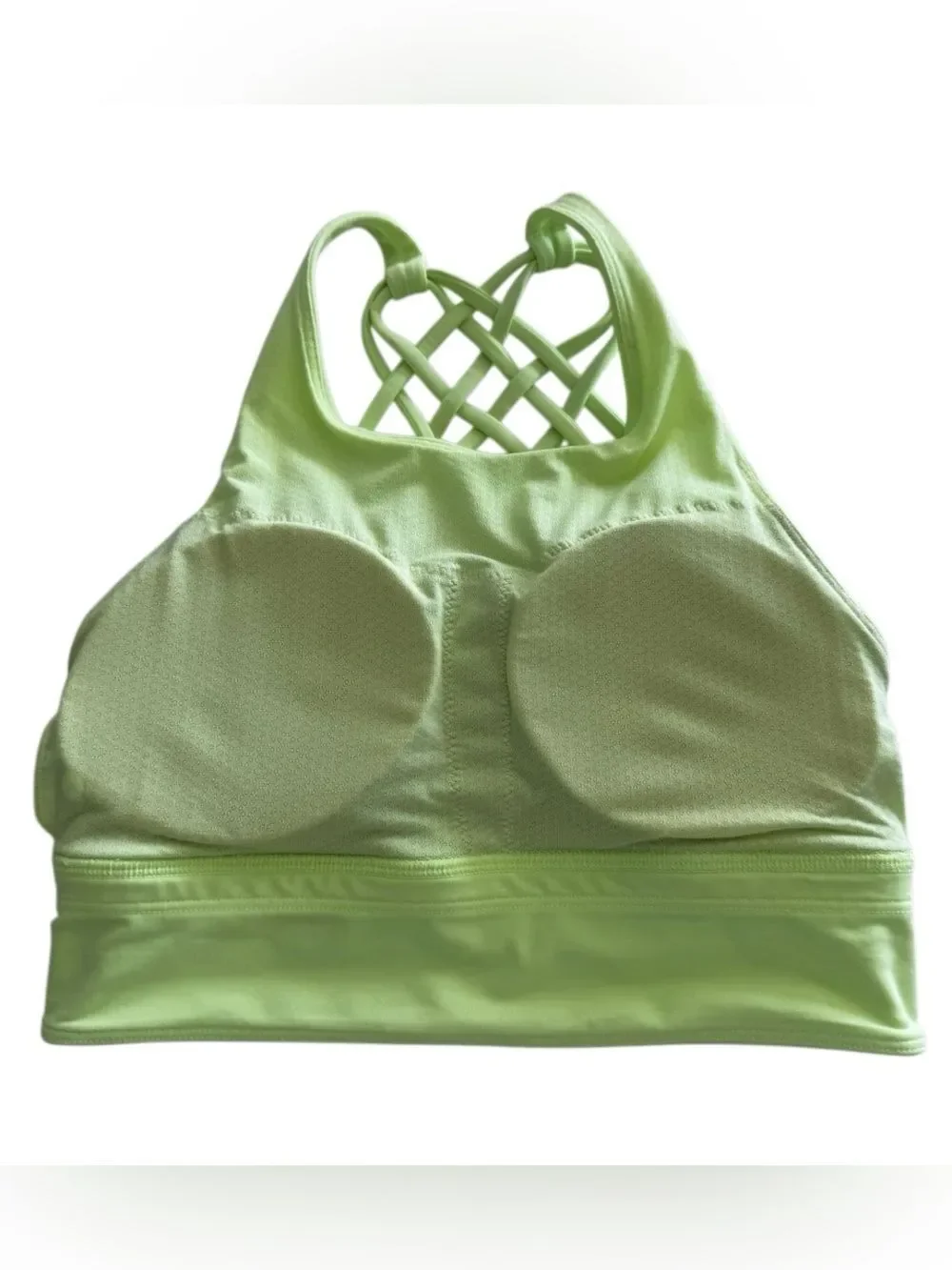 Lululemon Free to Be High-Neck Longline Bra Wild Light Support A/B Faded Zap  S6